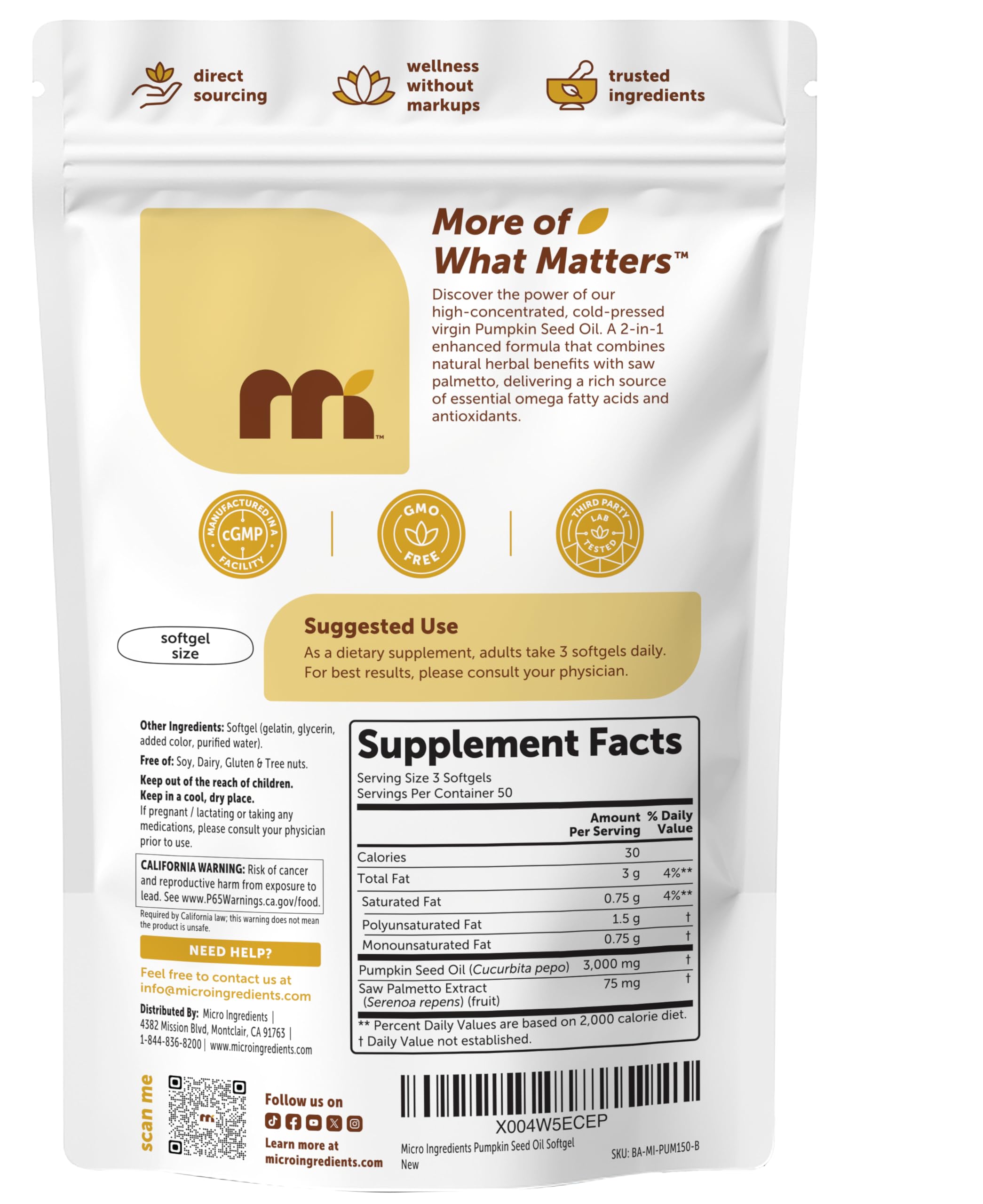 Micro Ingredients third-party lab testing ensures safety and potency.