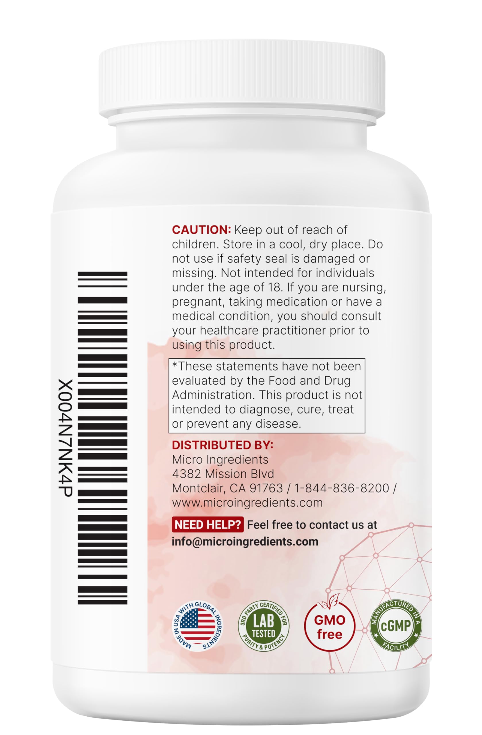 Micro Ingredients Tudca bottle in hand for convenient daily supplementation