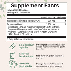 Micro Ingredients TUDCA capsules close-up highlighting high-potency formula