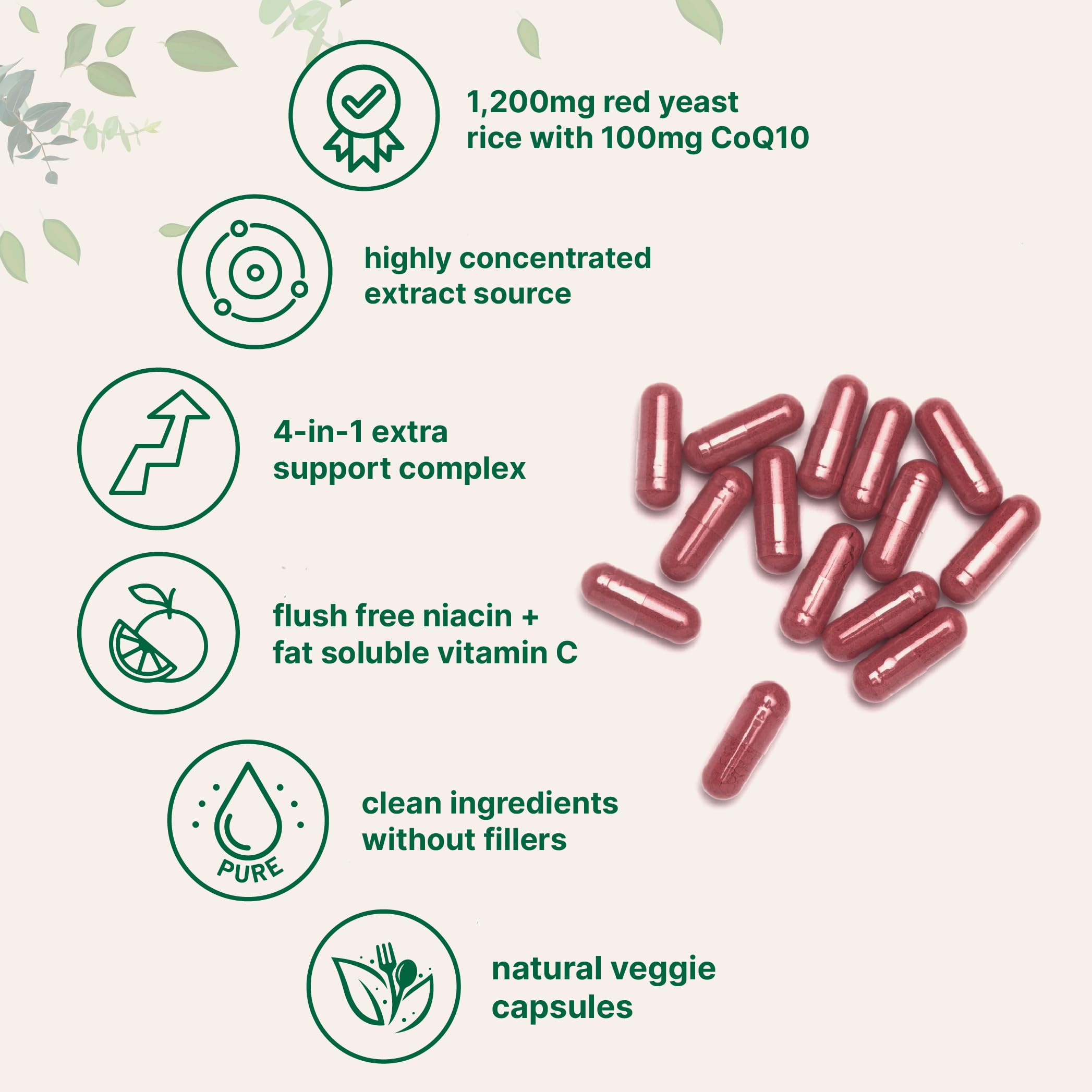 240 vegetarian capsules indicate daily consumption options and filler-free formula.