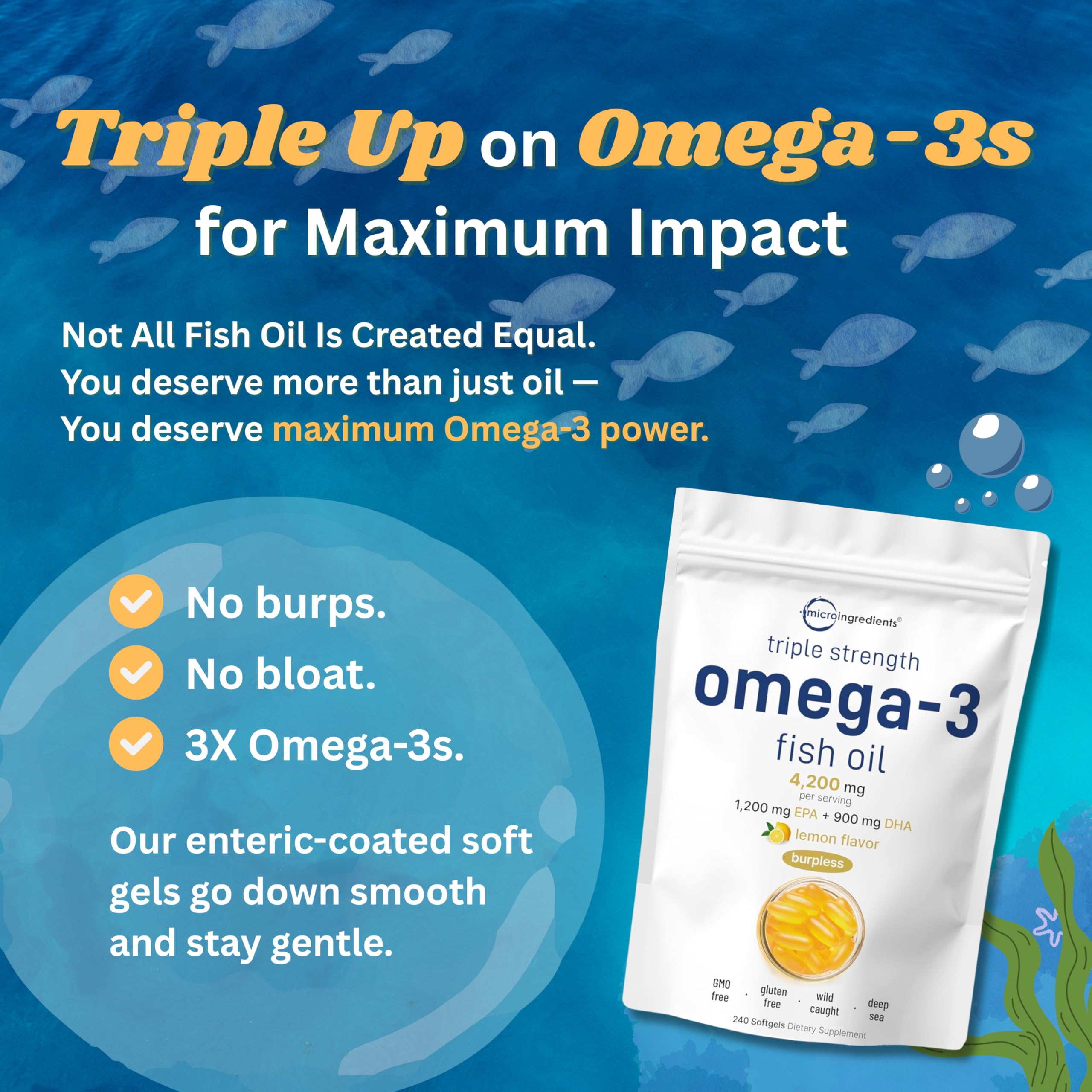 Micro Ingredients wild caught Norwegian omega-3 from deep sea fish