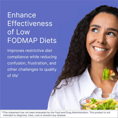 Microbiome Labs FODMATE label view signals a low FODMAP-friendly formulation