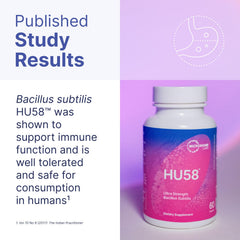 HU58 dose with meal concept shown for easy daily routine