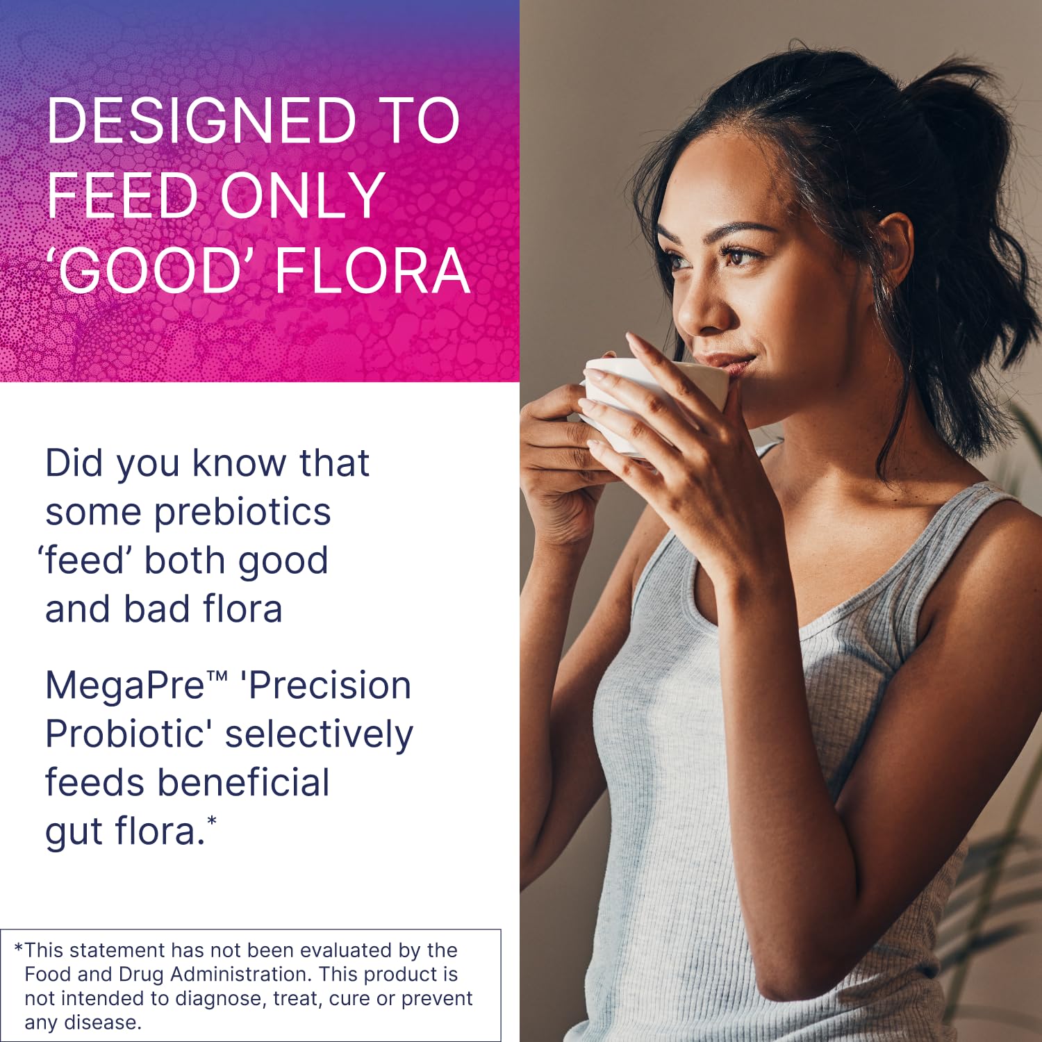 MegaPre travel stick pack offers convenient prebiotic fiber for daily digestion.