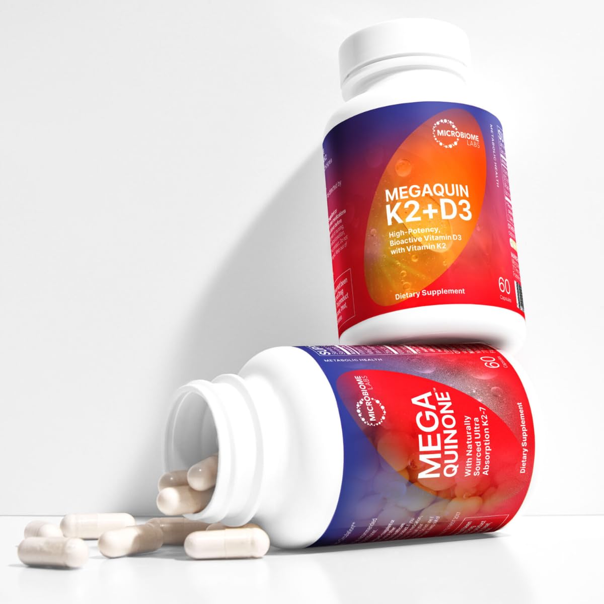 Label close-up shows MK-7 and D3 content for potential heart and nerve support.