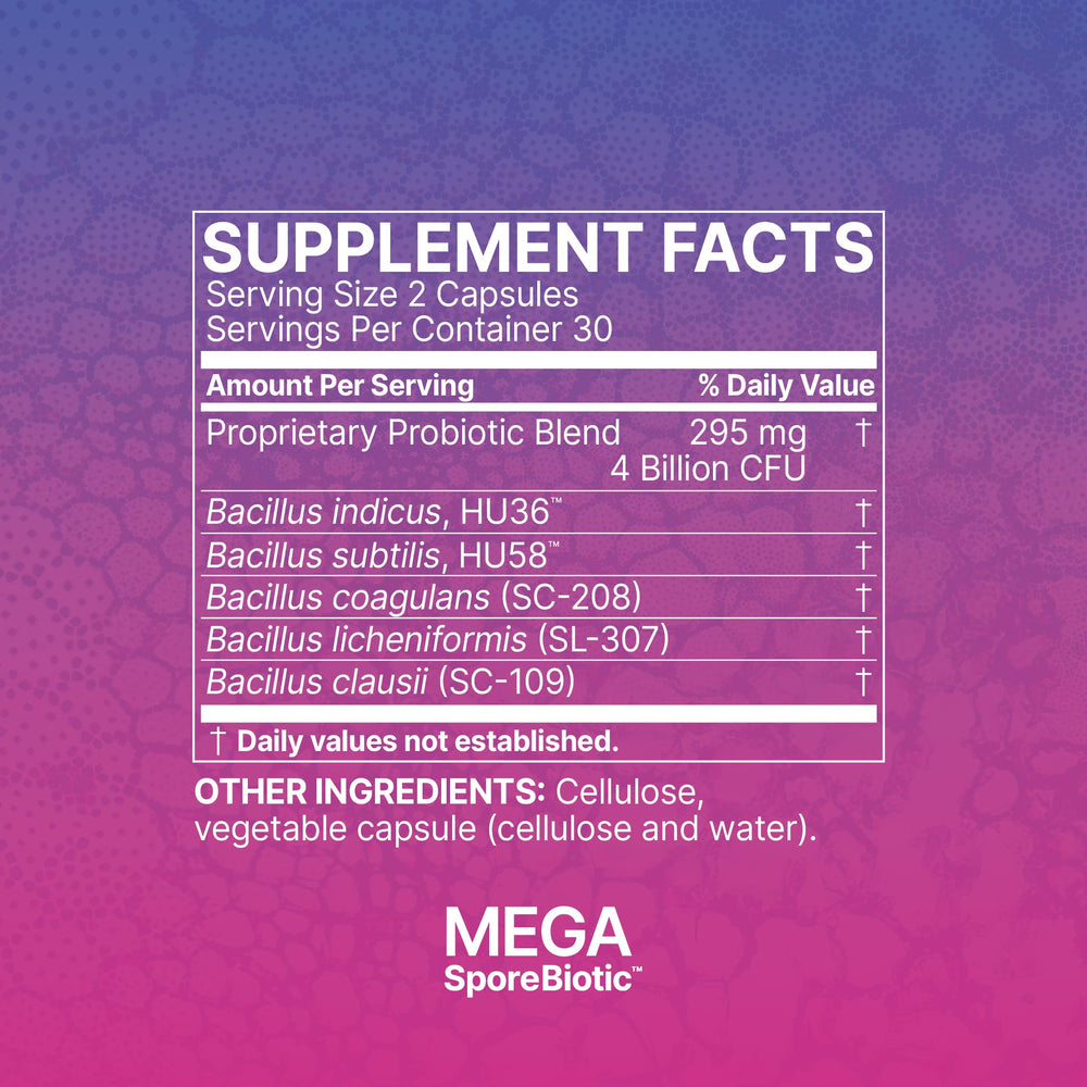 Microbiome Labs MegaSporeBiotic label communicates inclusive gut health for women and men