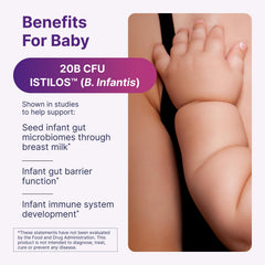 Pregnant woman using Microbiome Labs Pregnancy Support during pregnancy.