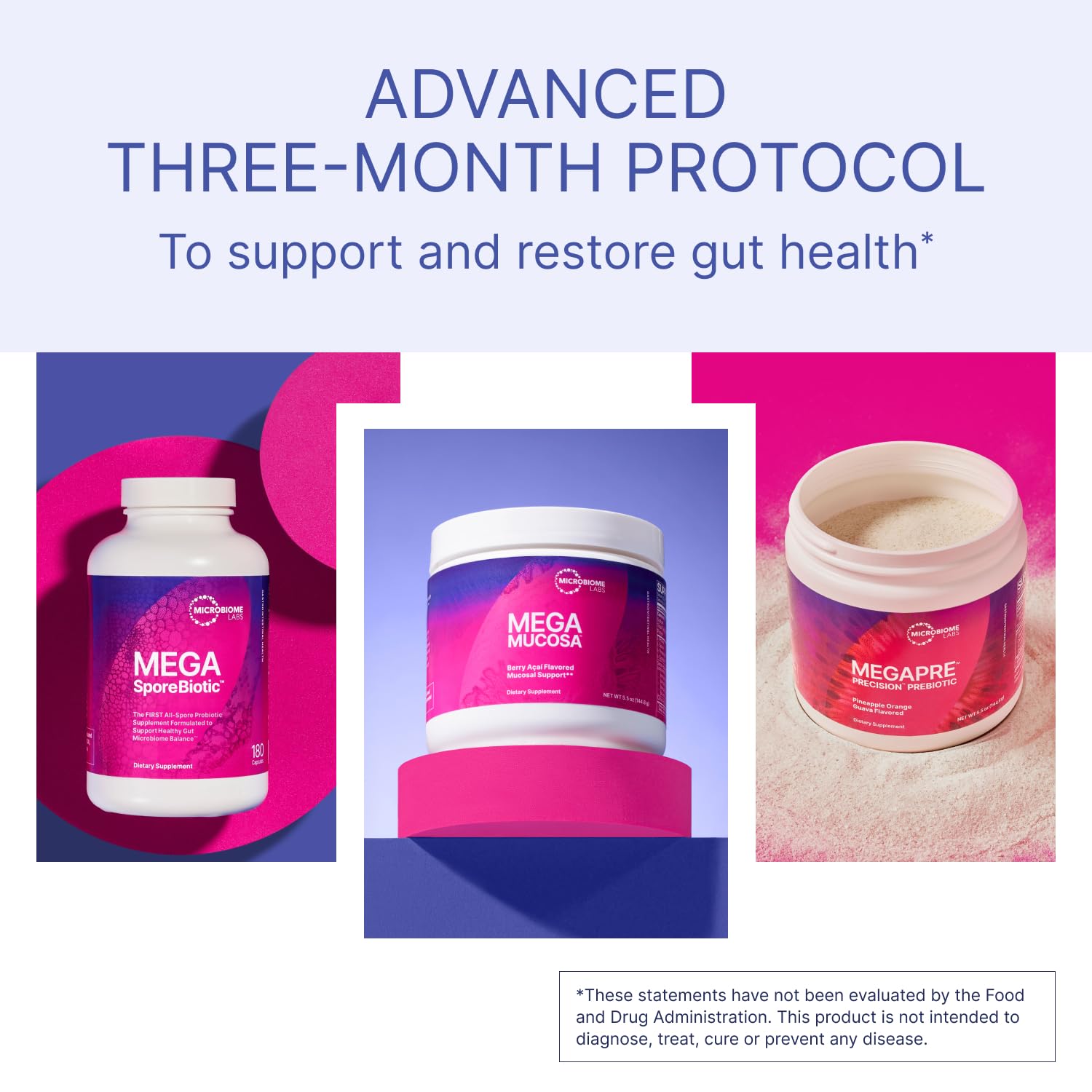 Microbiome Labs MegaMucosa powder jar with dairy-free immunoglobulins