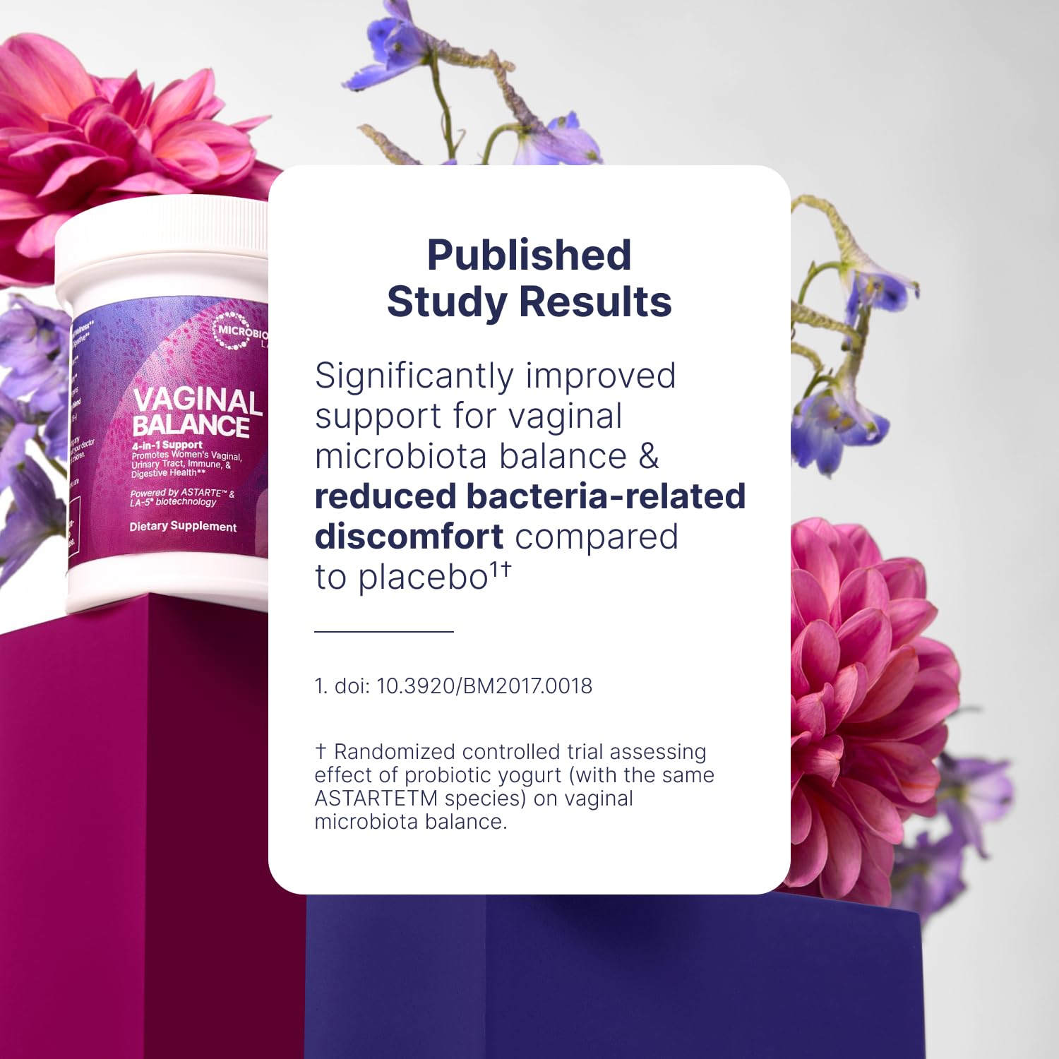 Capsule scene with cranberry source subtly suggests urinary health support.