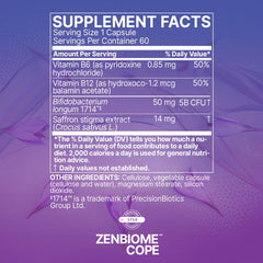 Zenbiome COPE bottle pour showing easy daily intake
