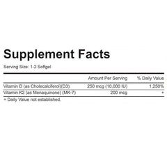 Close up of MicroLabs D3 K2 capsules for easy daily energy support