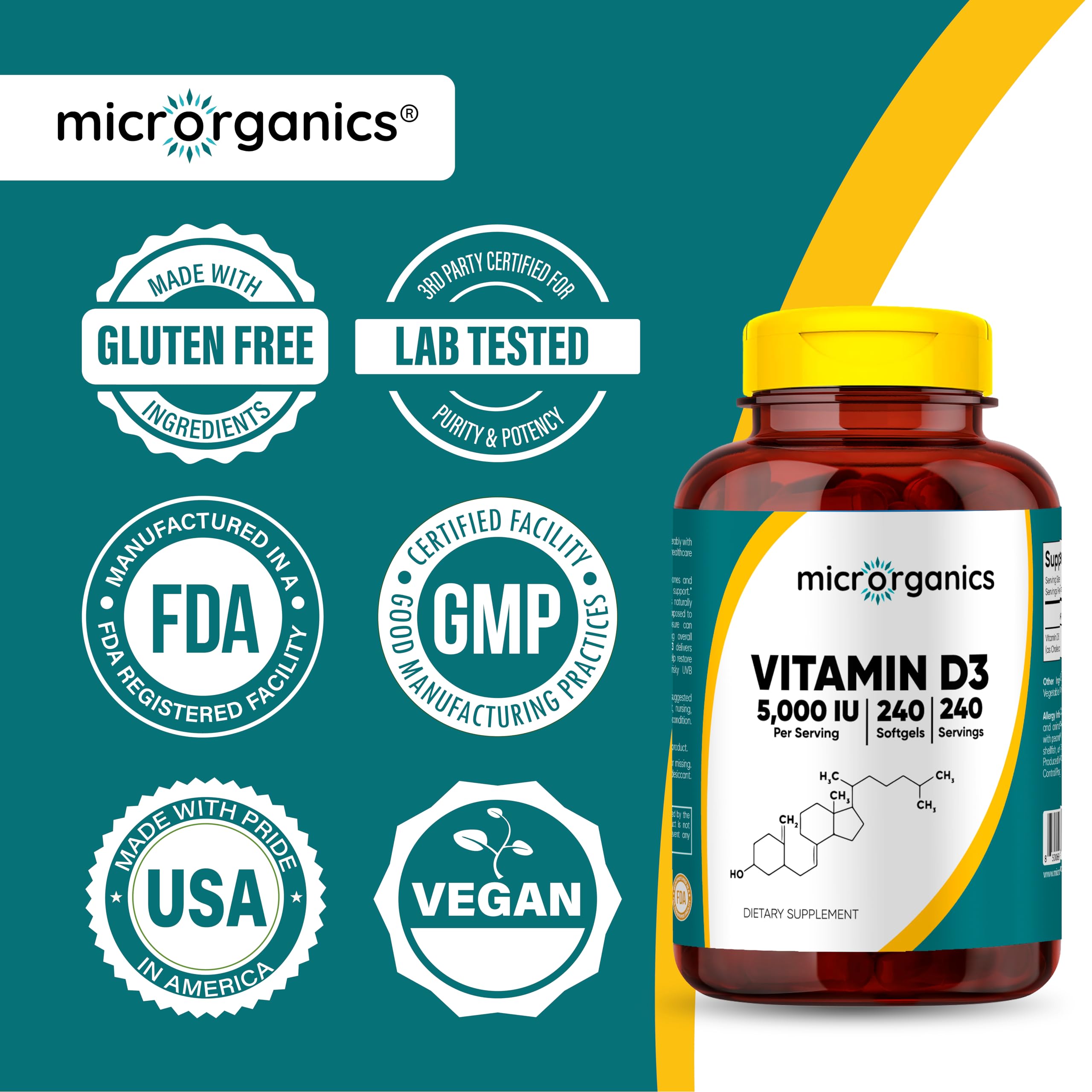 Micrororganics D3 5000 IU with calcium rich foods for bone support