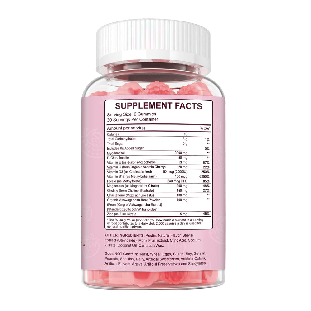 MICYDELAS Water glass alongside gummies demonstrates convenient chewable format.