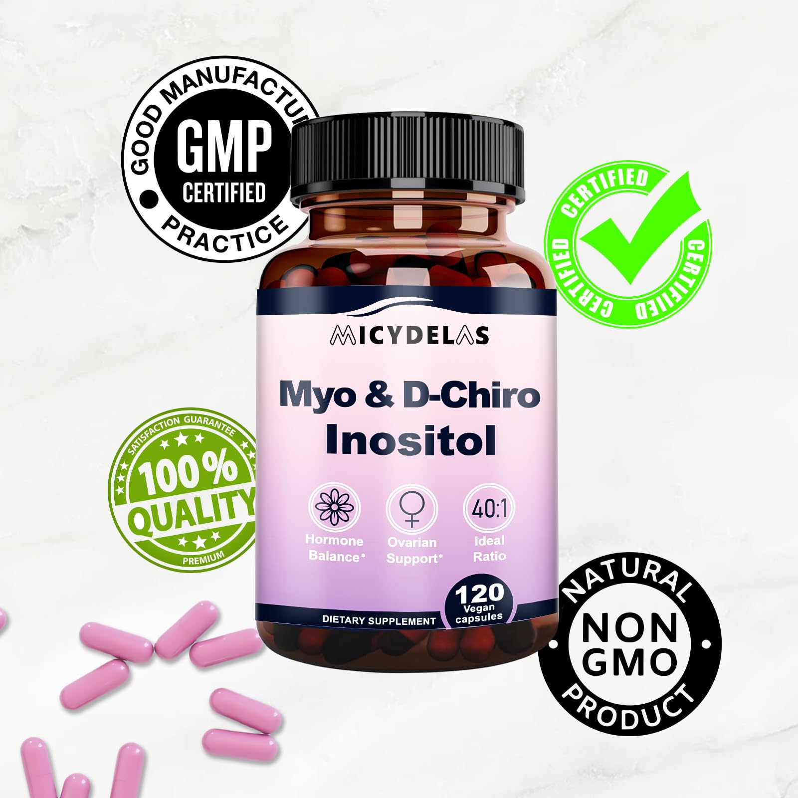 MICYDELAS wellness routine scene suggests hormonal balance and vitality