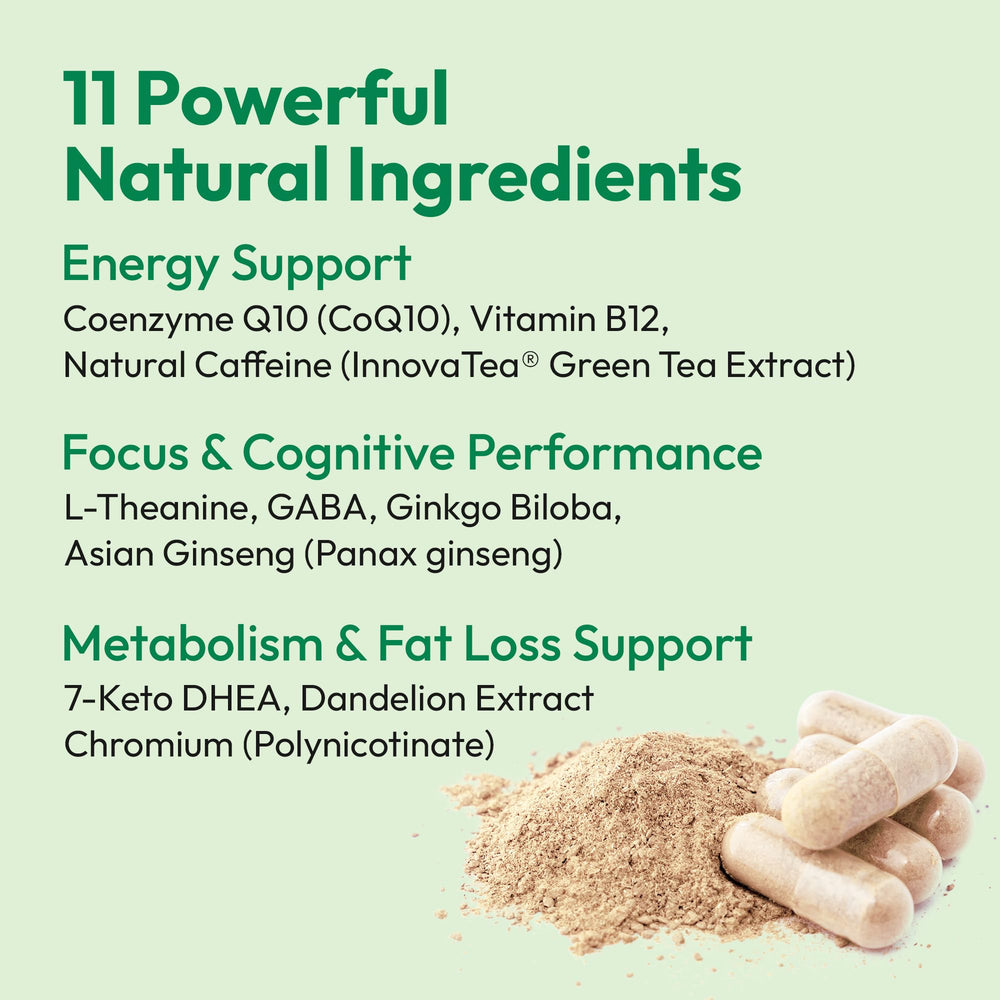 Mida Health Daily Boost ingredient panel highlighting 7-Keto DHEA and CoQ10.
