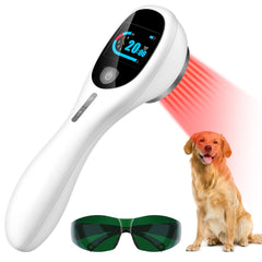 MIESTONE cold laser device with LED display, front view for easy home sessions.
