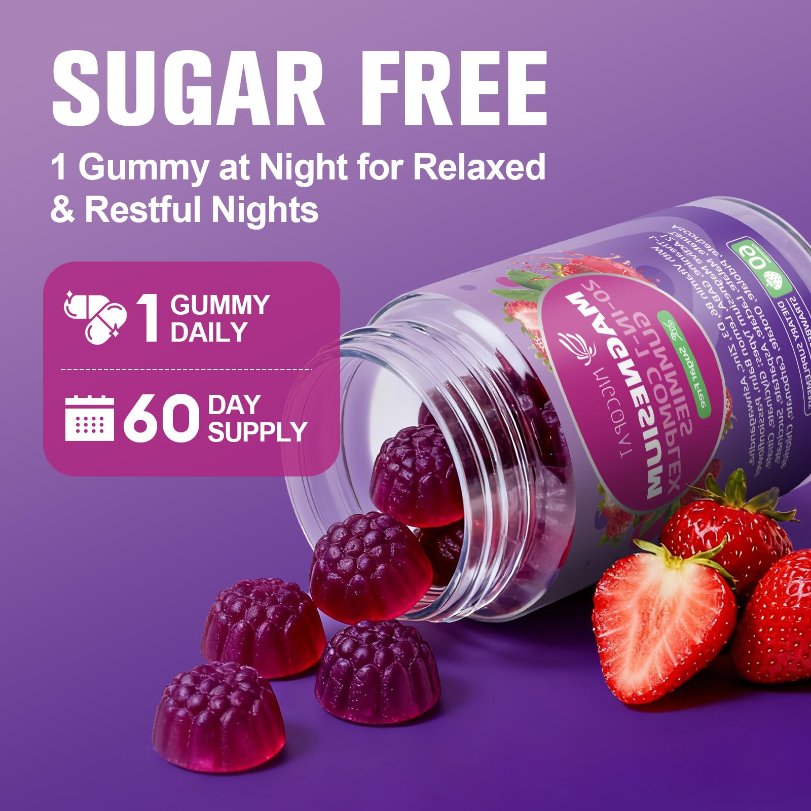 Migcopat gummies being chewed for easy, pleasant intake