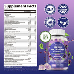 Migcopat multivitamin for men gummies in hand for daily energy support.