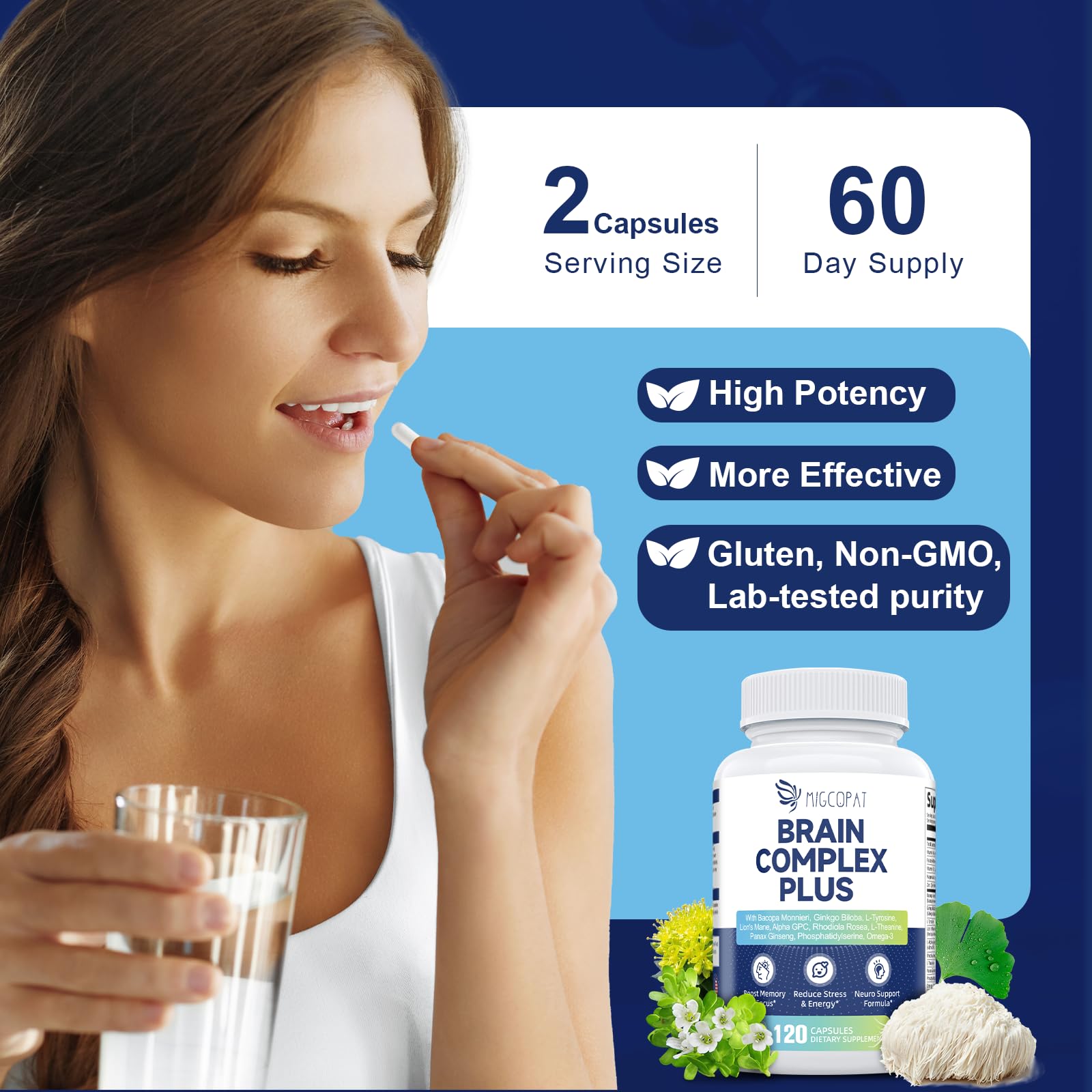Migcopat Omega-3 visual on packaging highlights DHA & EPA
