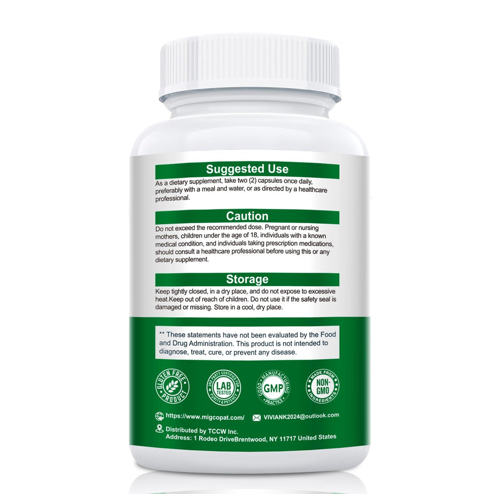 Migcopat quality-assurance-label conveys rigorous testing and safety.
