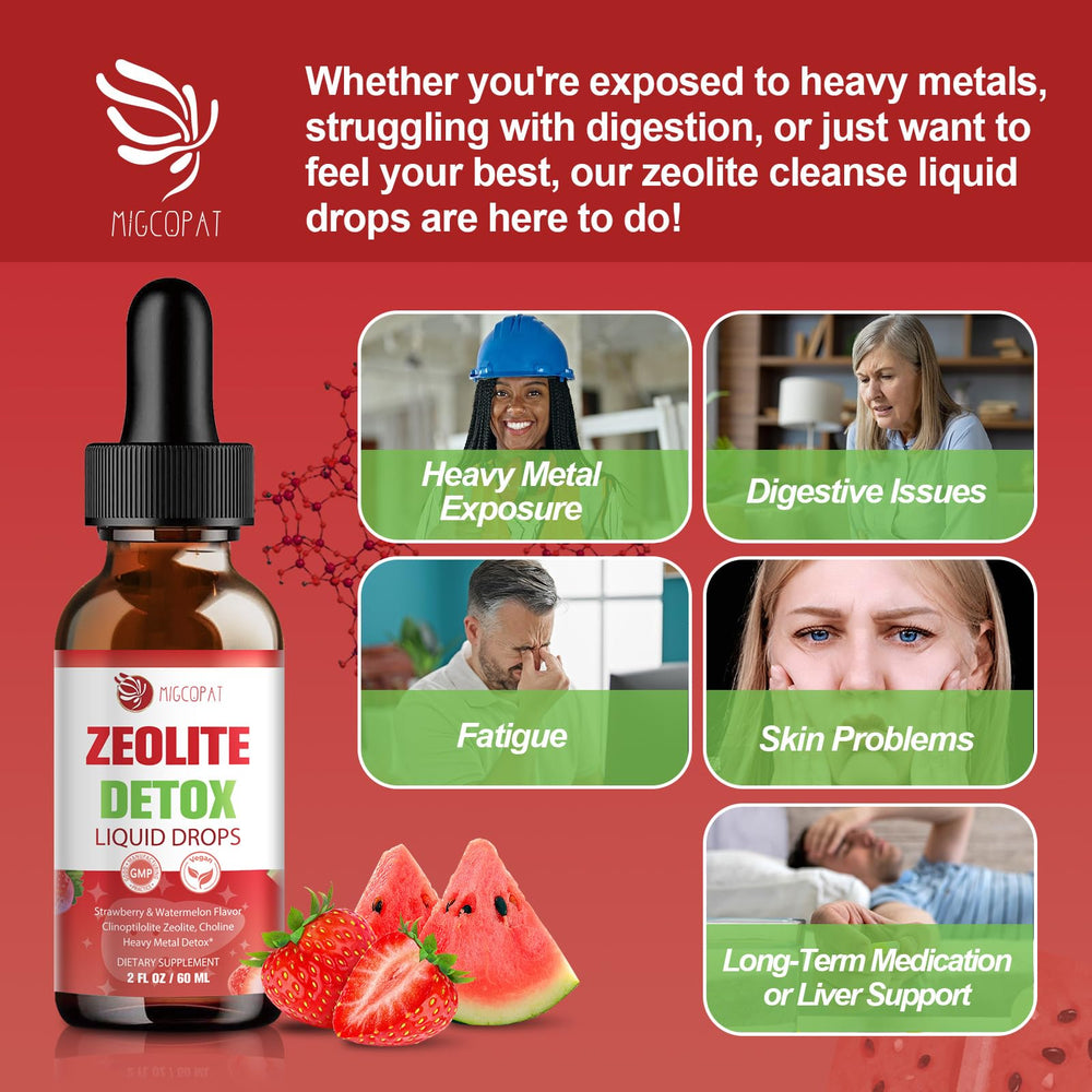 Migcopat Zeolite Detox Drops lab tested packaging and quality assurance