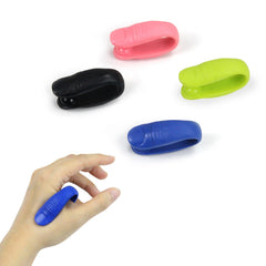 Migraine pressure point clips in assorted colors provide targeted LI4 relief on the hand.
