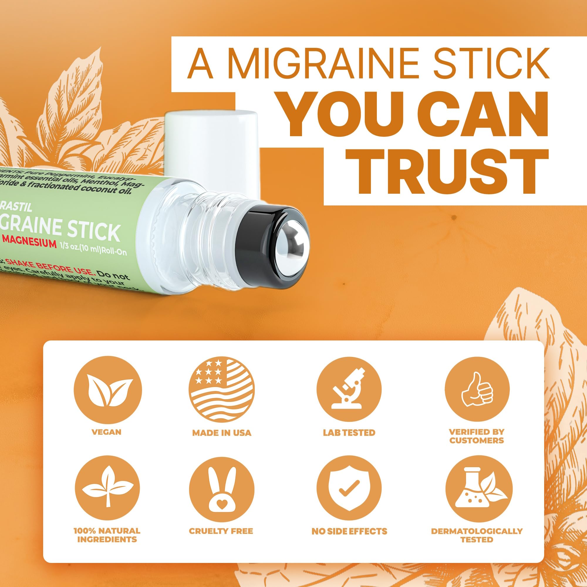 MIGRASTIL migraine stick aromatherapy blend supports relaxation