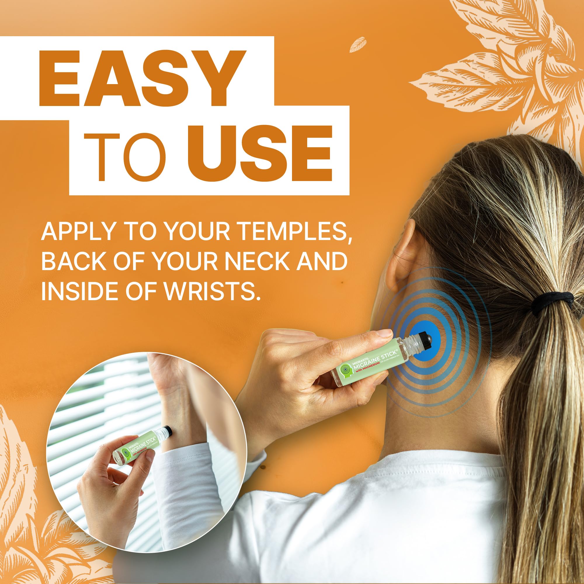 MIGRASTIL migraine stick cooling peppermint eucalyptus blend