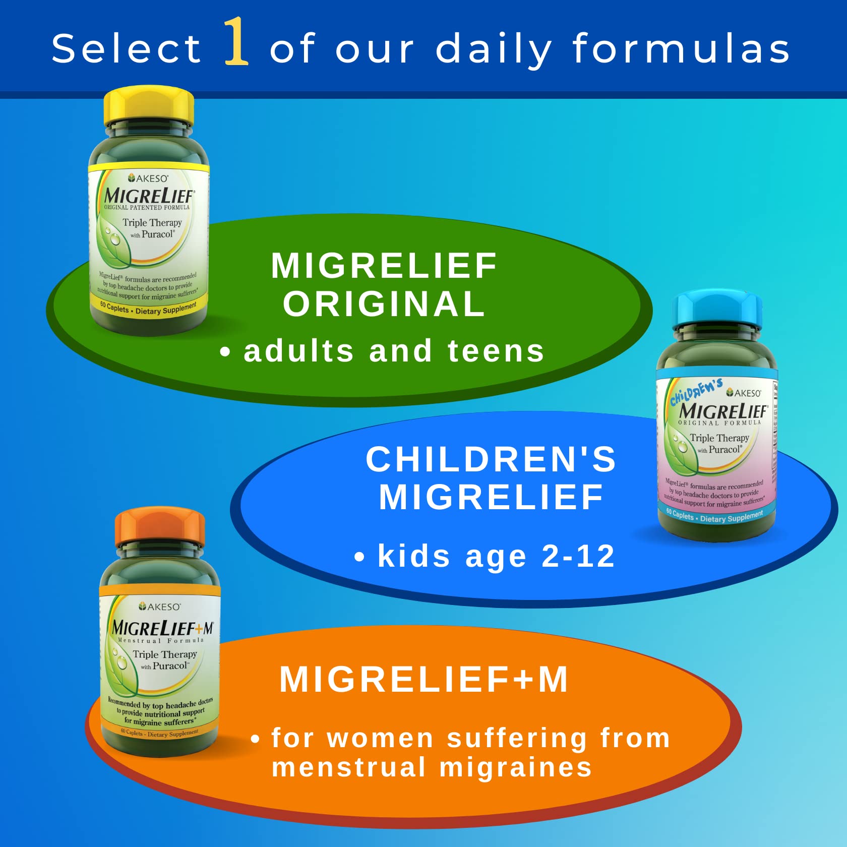 MigreLief Comfort Stick packaging labeled USA-made quality