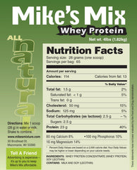 Pouring Mike's Mix unflavored whey protein for clean nutrition