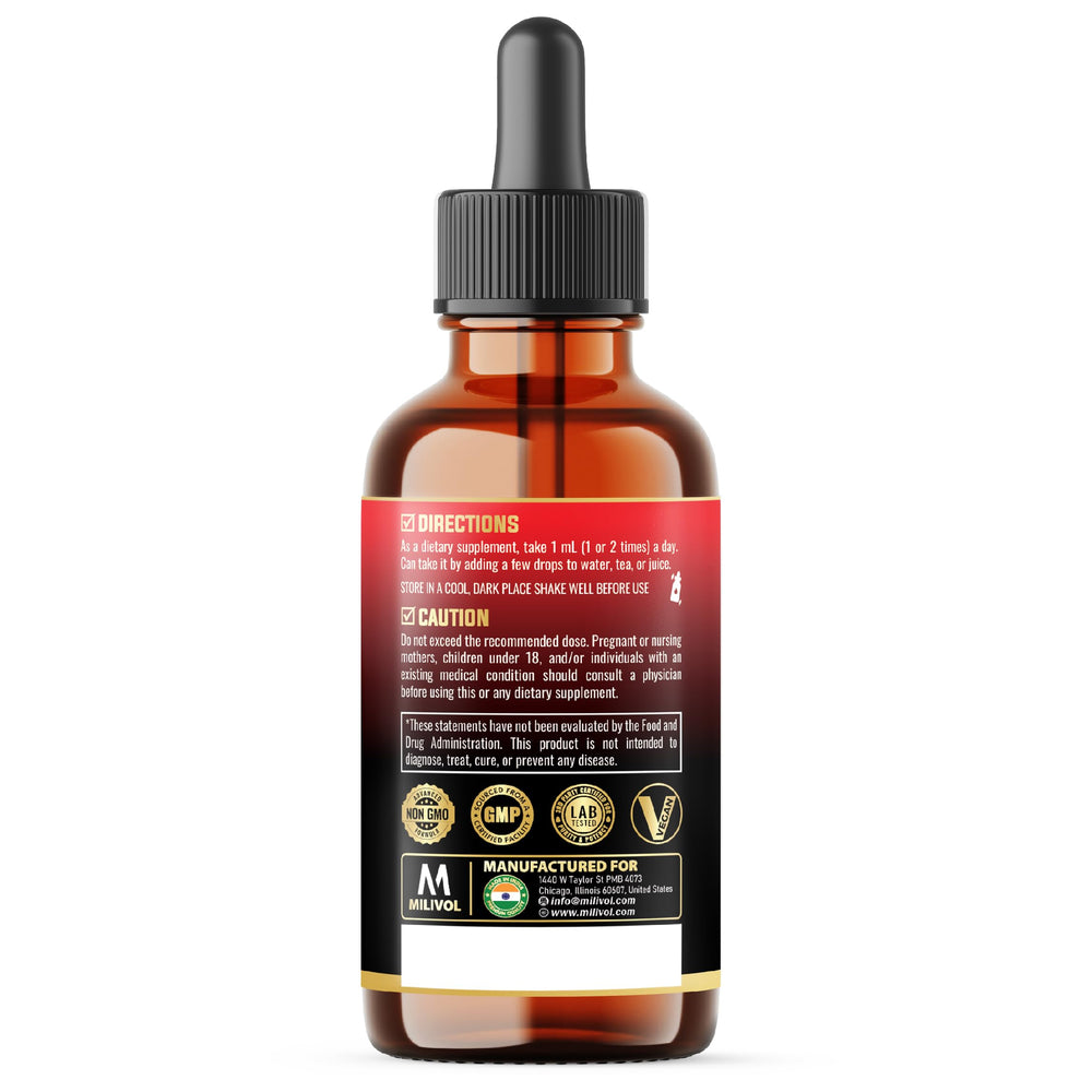 MILIVOL 11in1 packaging concept with 60ml bottle highlighting 2-month supply