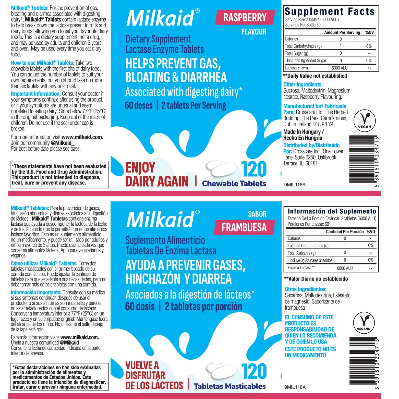 Milkaid tablet on a clean surface highlighting portability
