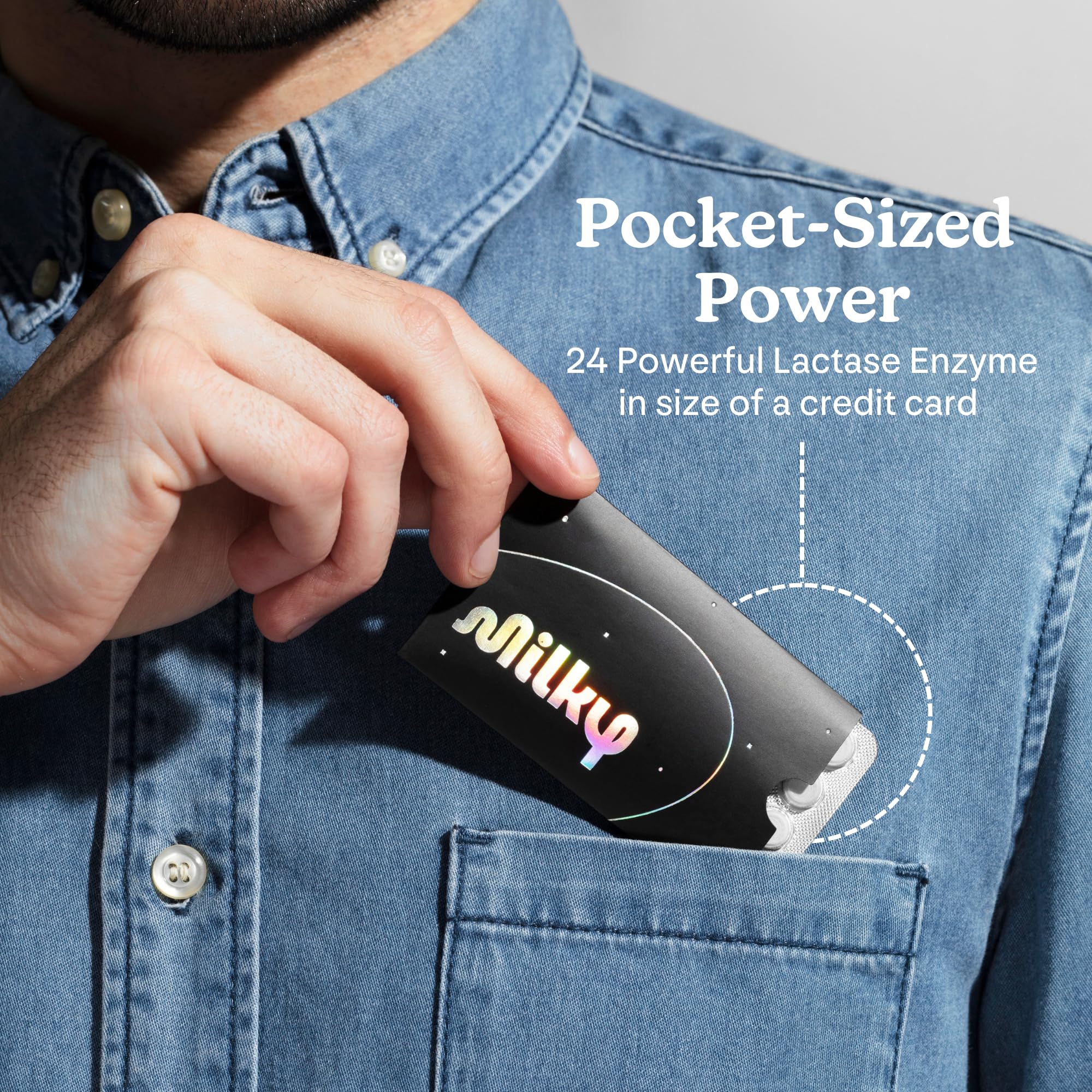 Travel-ready Milky pills in a compact kit for dairy-friendly trips.