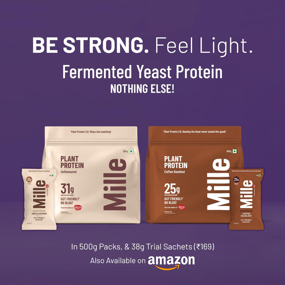 Millé Coffee Hazelnut protein clean label on pantry shelf for daily use.
