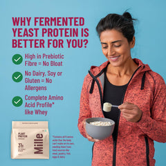 Mille Plant Protein unflavored label highlights minimal ingredients and vegan sourcing.