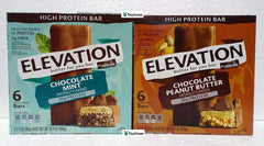 Millville Elevation mint chocolate bar, portable high-protein snack for on-the-go energy.