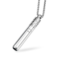Milumber 528 Hz Breathing Necklace close-up with diffuser pendant for mindful diffusion.