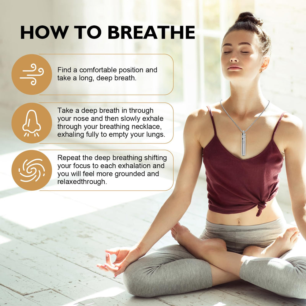 Milumber aroma diffuser necklace demonstrating scent activation.