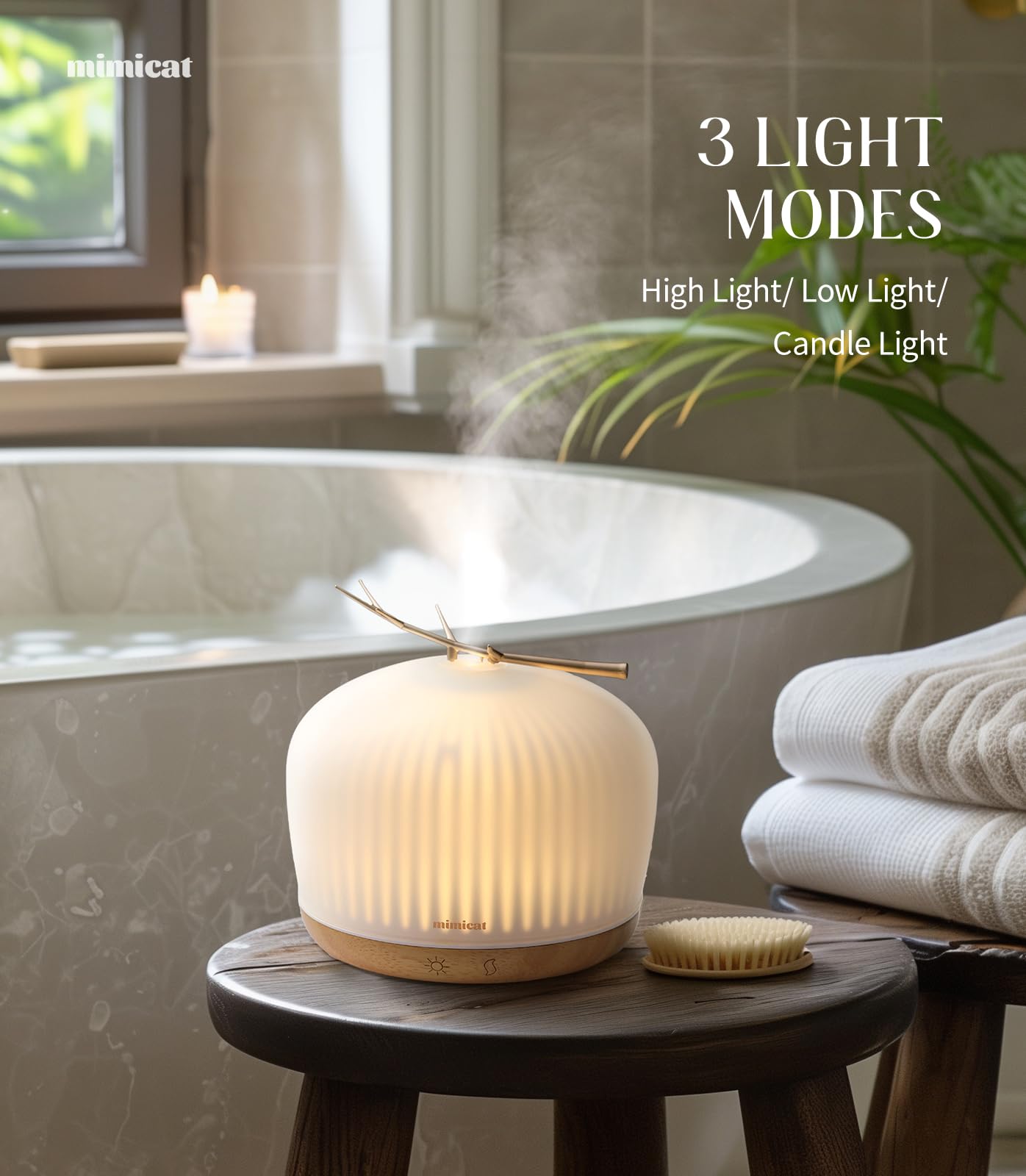 Mimicat candlelight mode creates a cozy evening glow