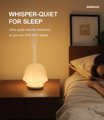 mimicat diffuser showing soft night-light modes for evening ambiance
