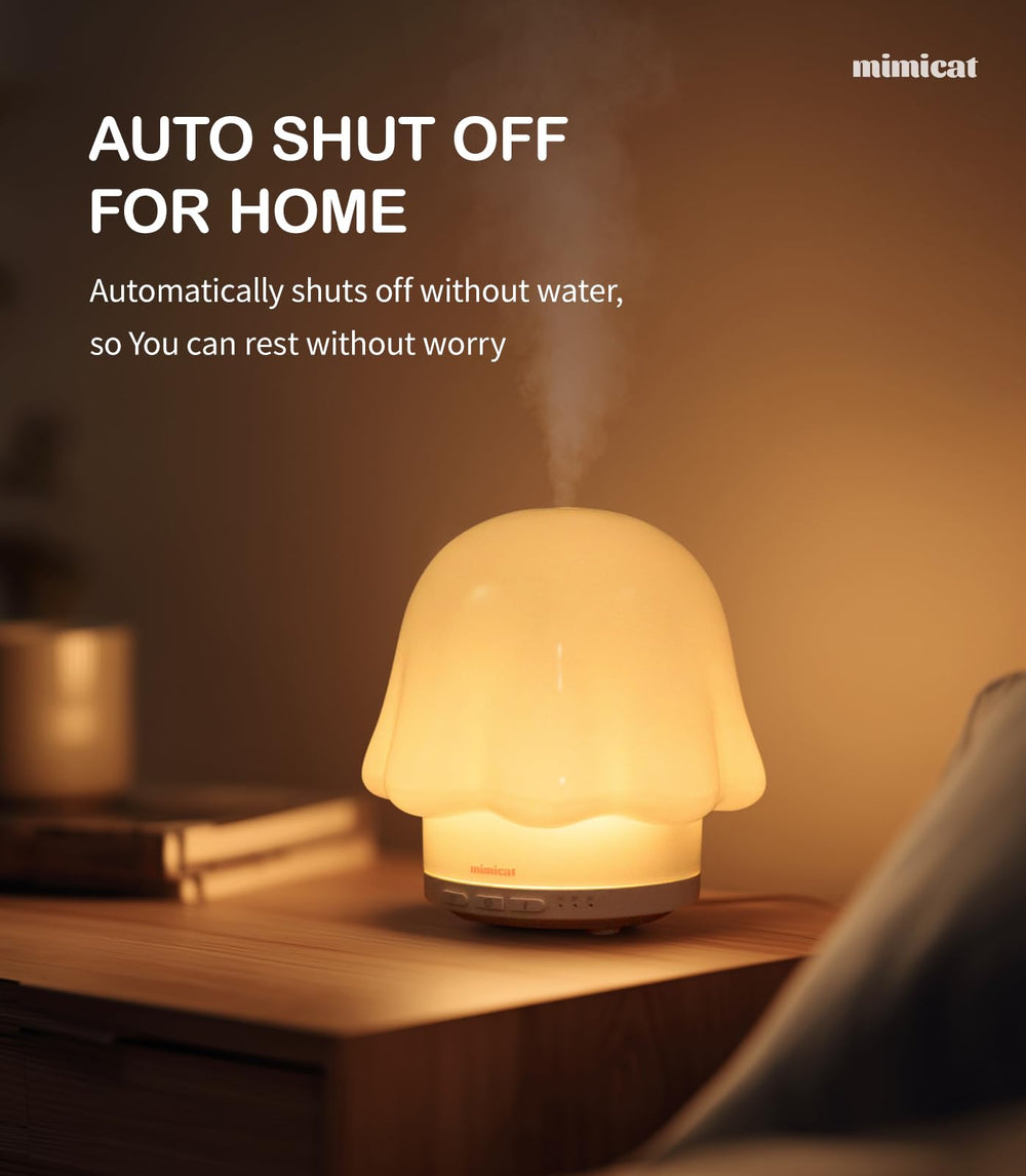 mimicat ultrasonic-mist diffuser delivering quiet soothing aroma