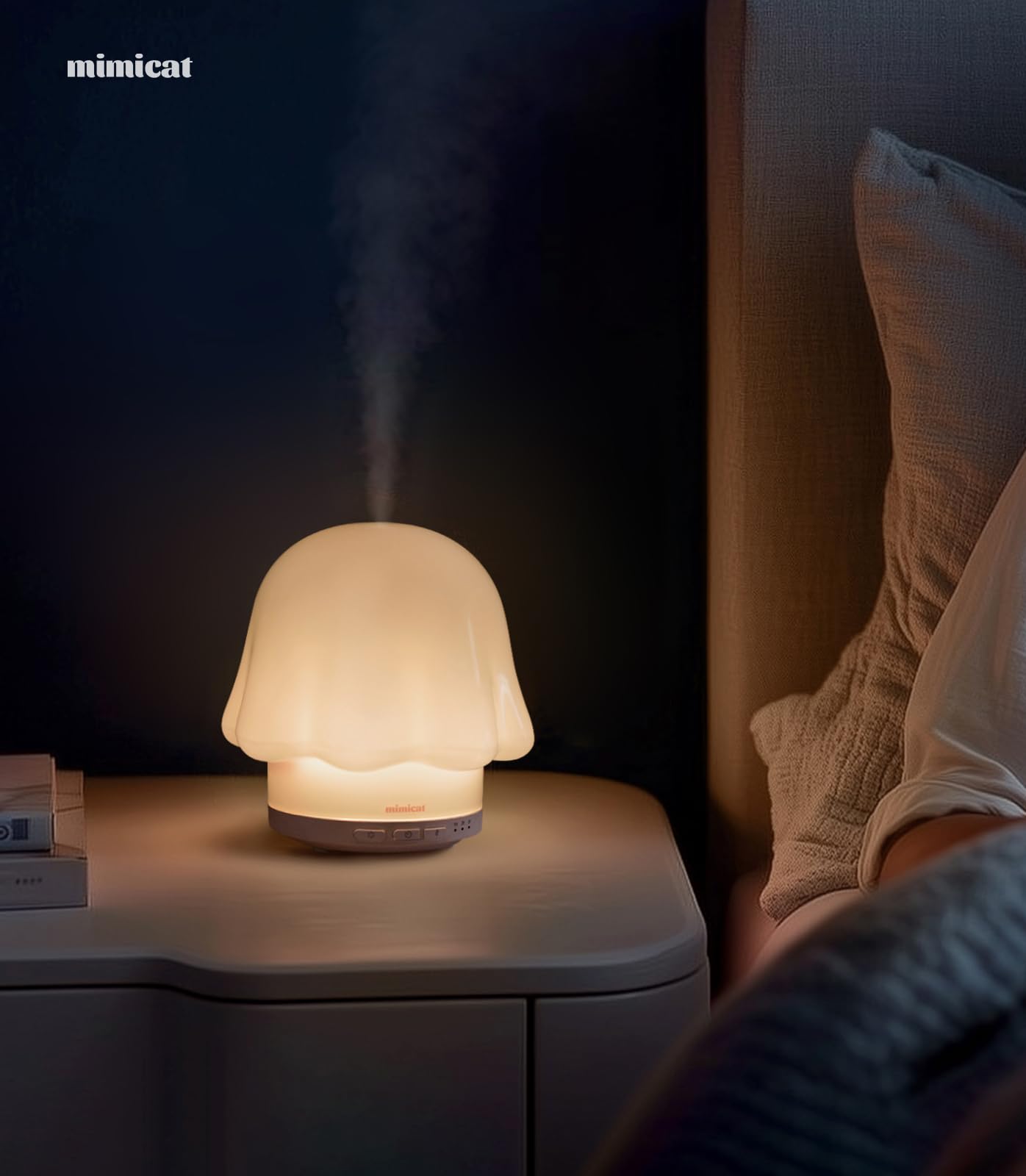 mimicat warm-candle-light mode creates cozy atmosphere