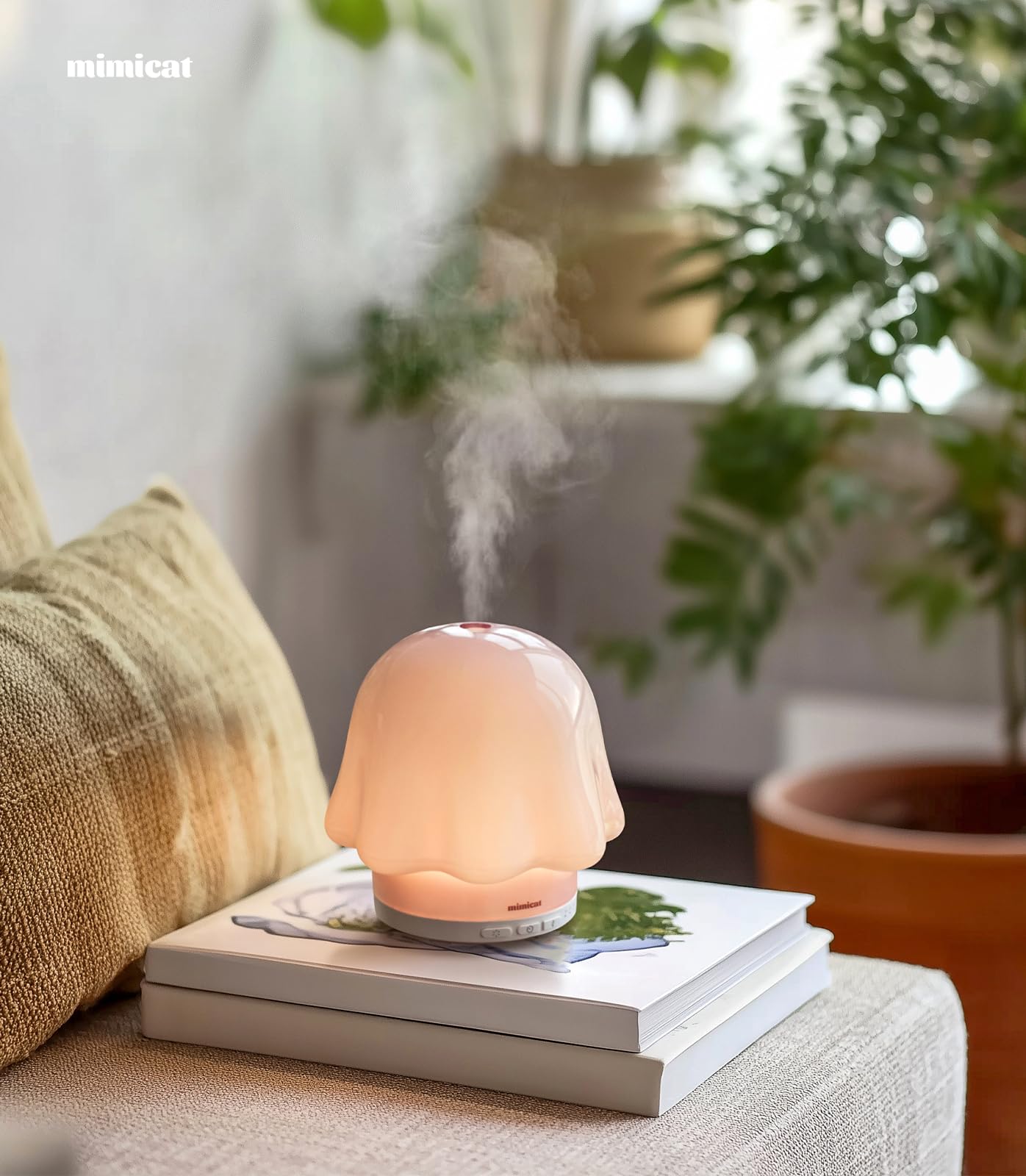 mimicat simple button-controls diffuser for easy daily use