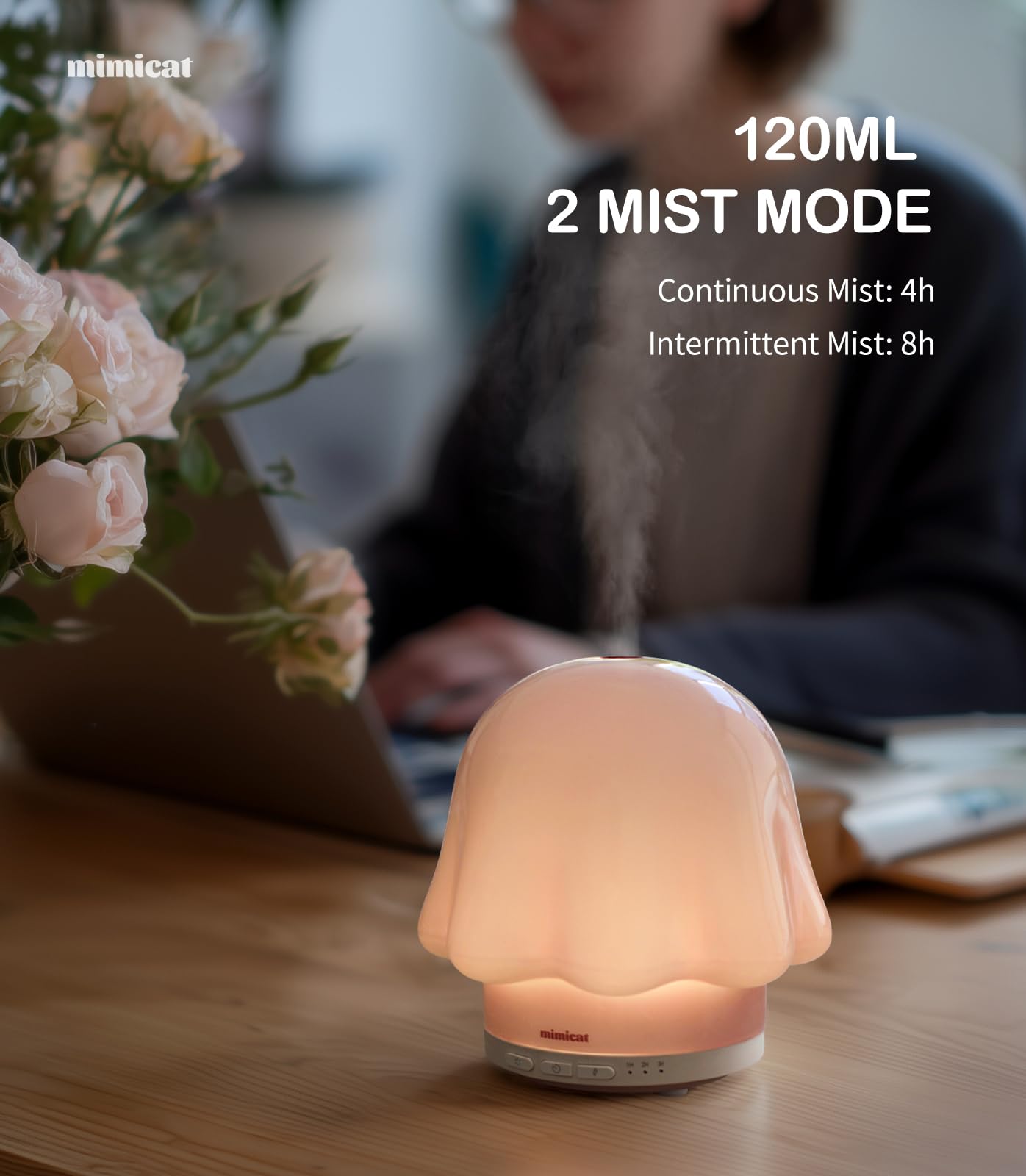 mimicat two mist modes diffuser delivering continuous or intermittent fragrance