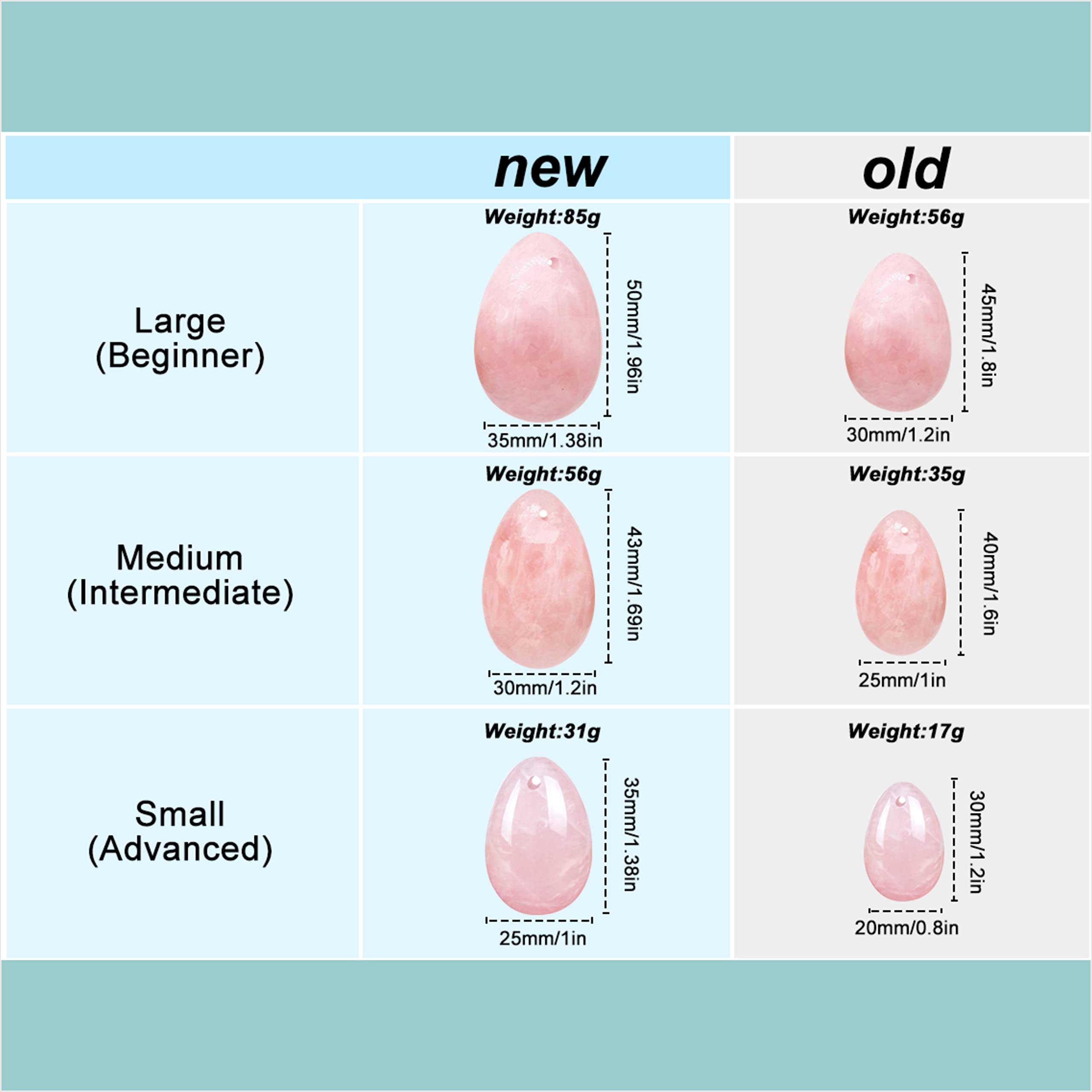 MIMOSA Bigger Rose Quartz Eggs middle-sized egg ideal for desks