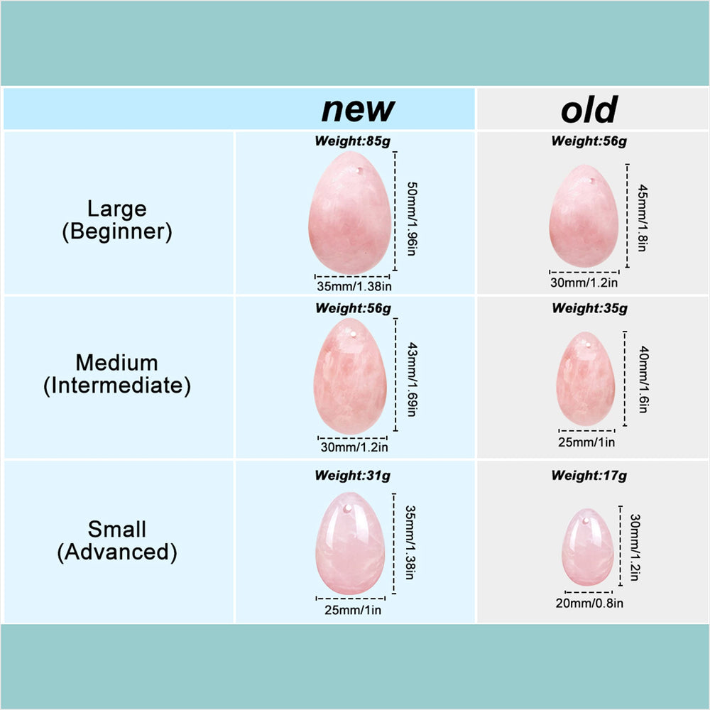 MIMOSA Bigger Rose Quartz Eggs middle-sized egg ideal for desks