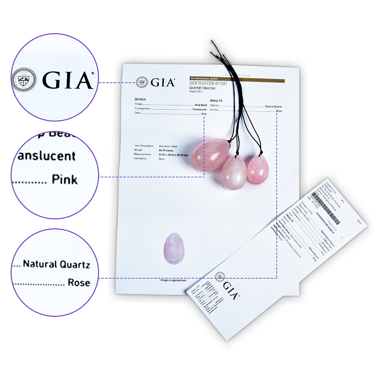 MIMOSA Bigger Rose Quartz Eggs small egg for compact display