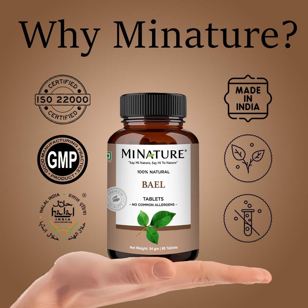 Minature Bael Leaf ingredient close-up signals pure plant Ayurveda.