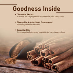 Minature Cinnamon Tablets label close-up showing gluten-free and purity