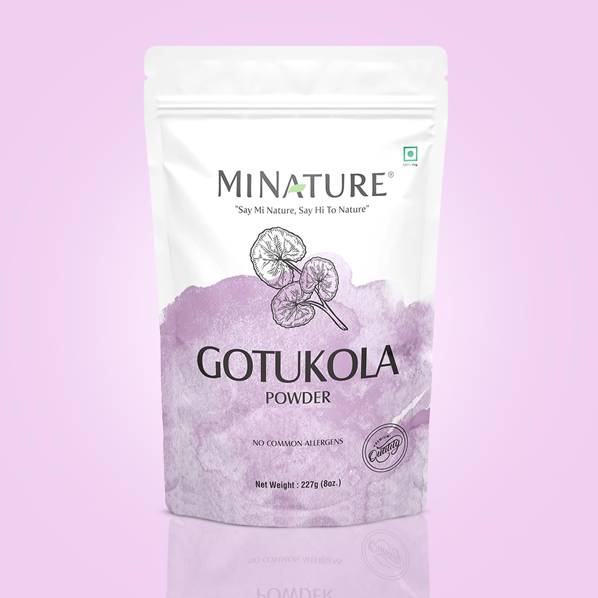 Face mask mixture with Gotu Kola powder for natural skincare prep.